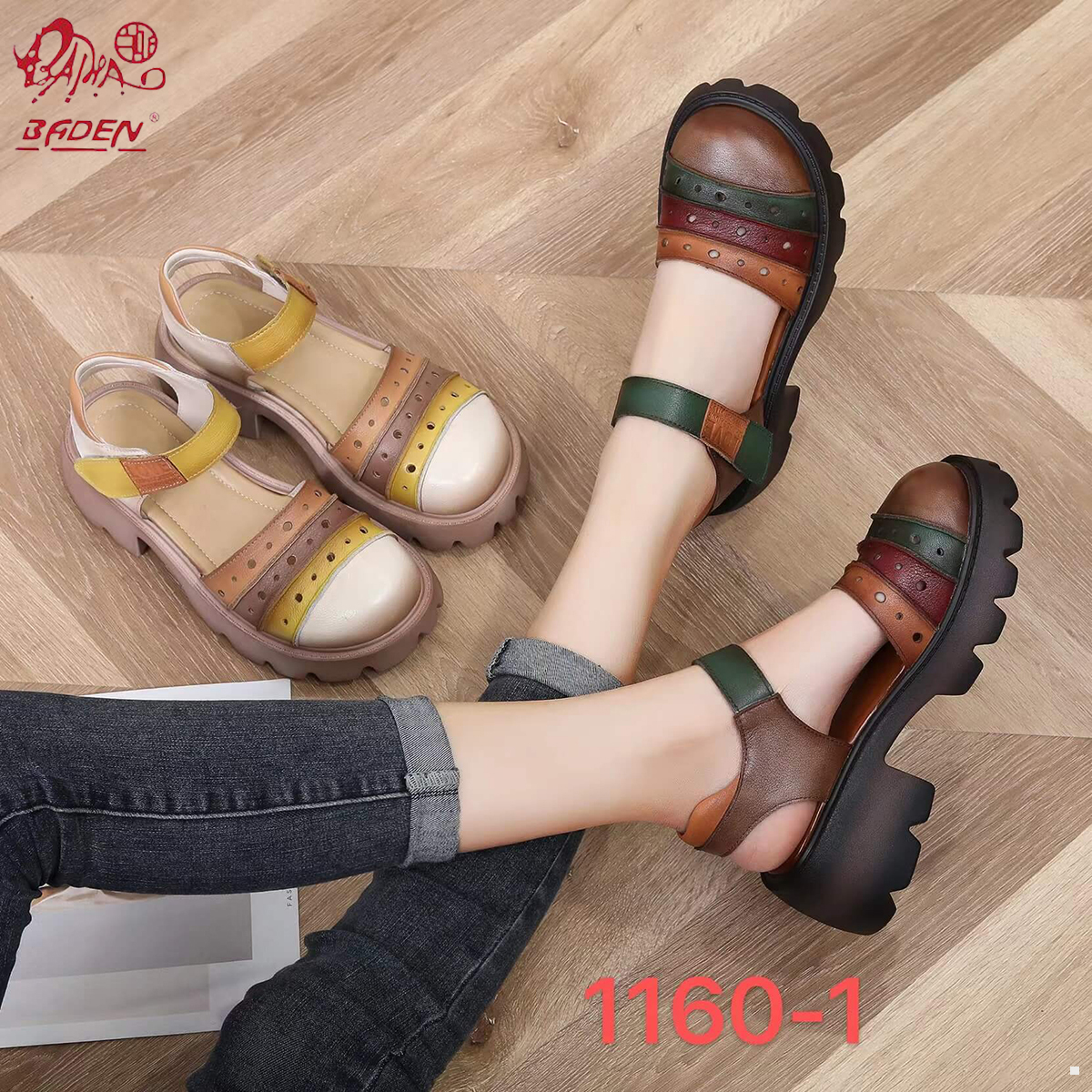 Genuine leather sandals-A02