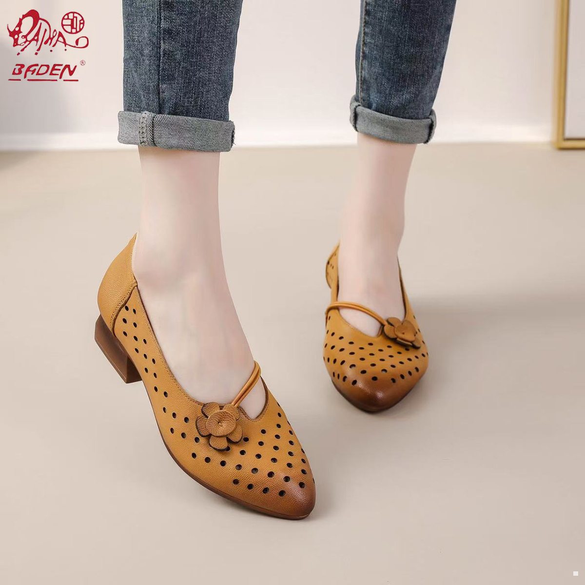 Genuine leather sandals-A03