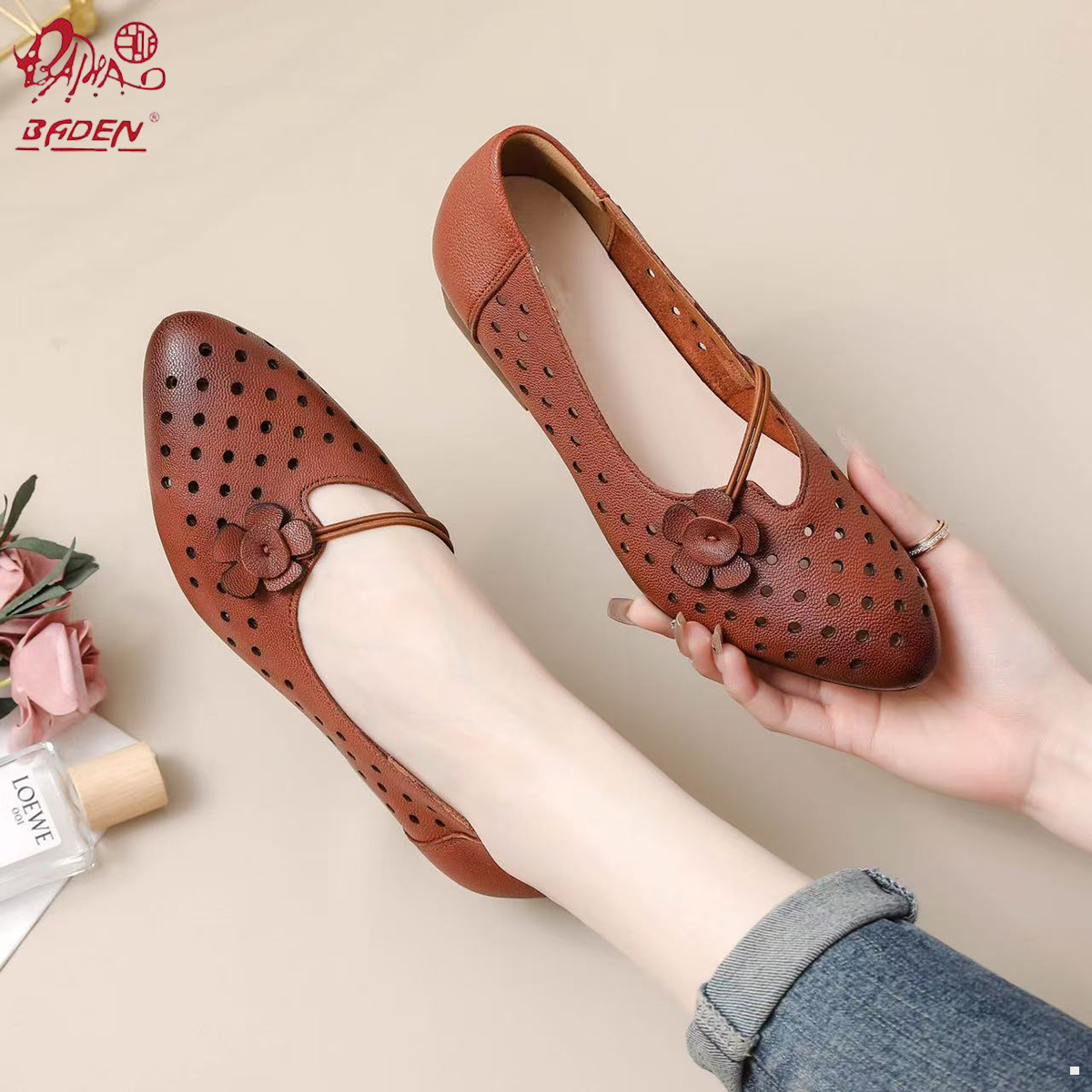 Genuine leather sandals-A04