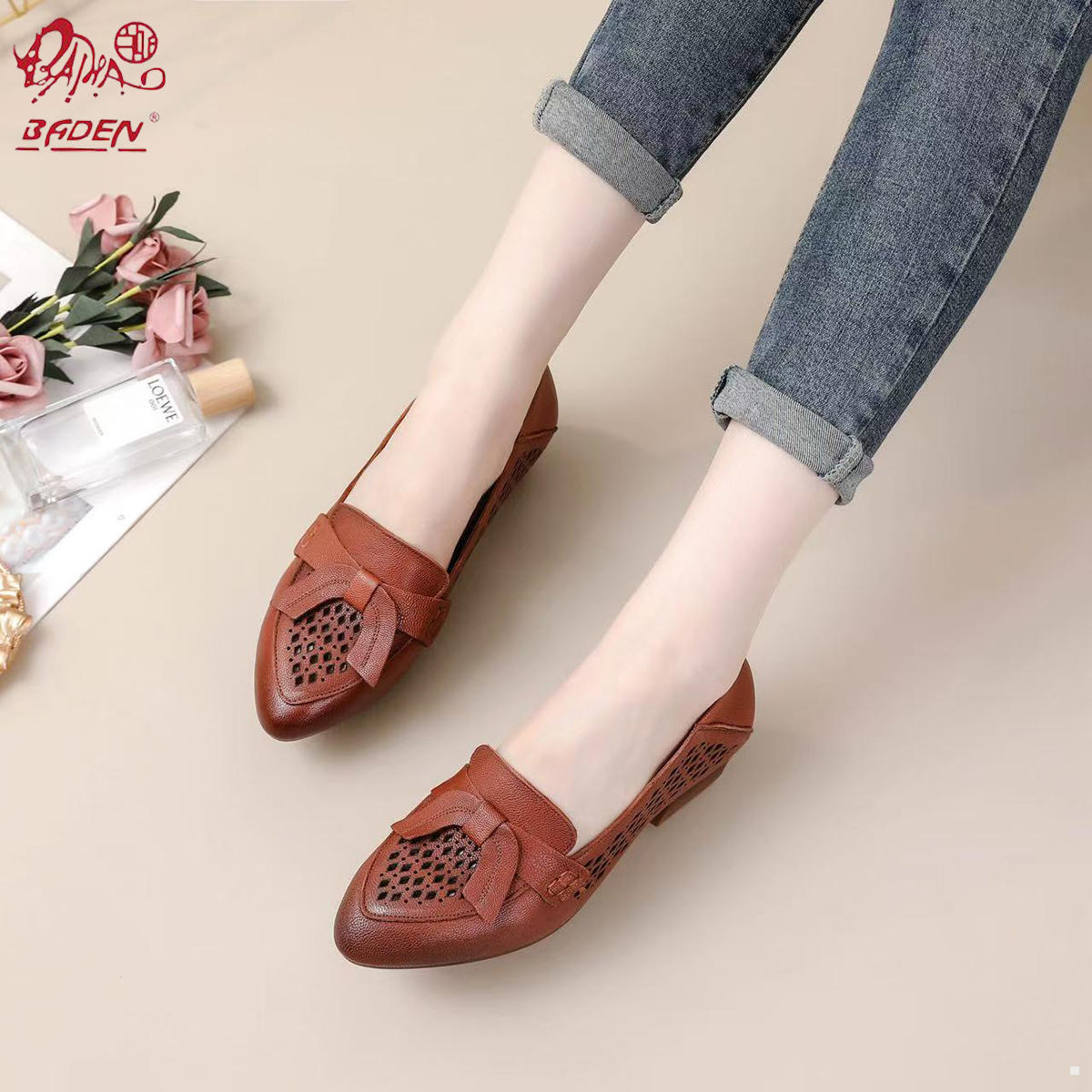 Genuine leather sandals-A05