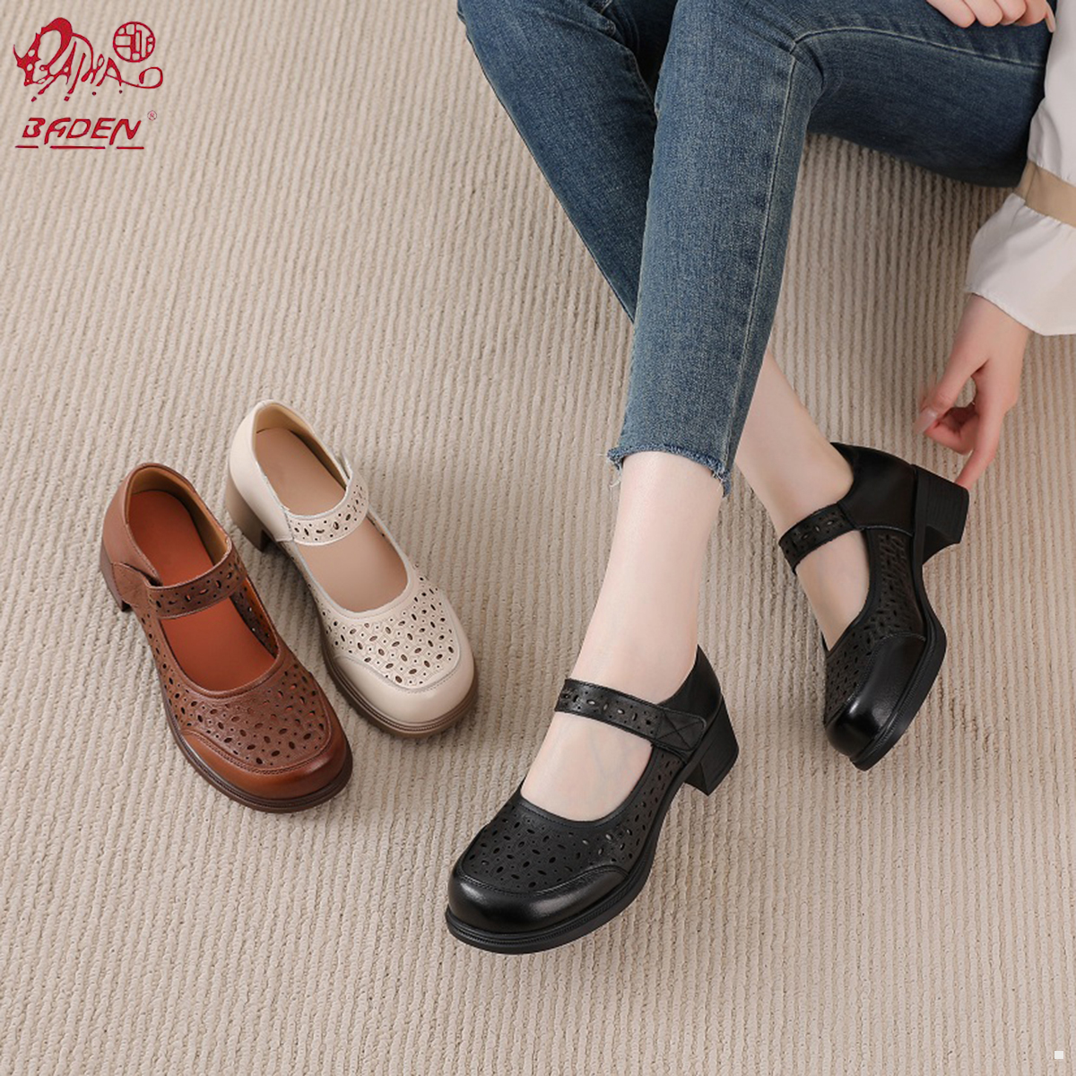 Genuine leather sandals-A05