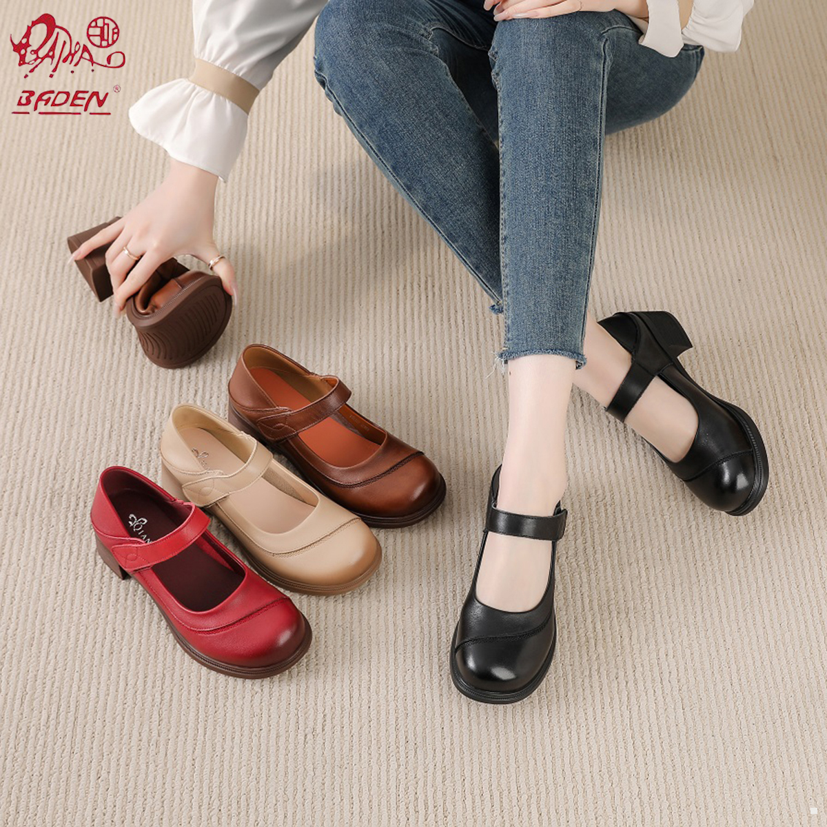 Genuine leather sandals-A05