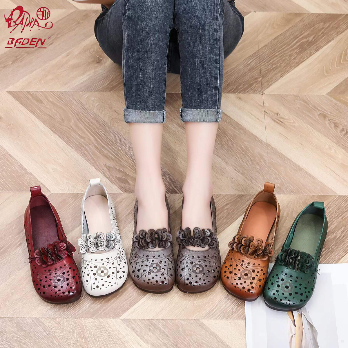 Genuine leather sandals-A06