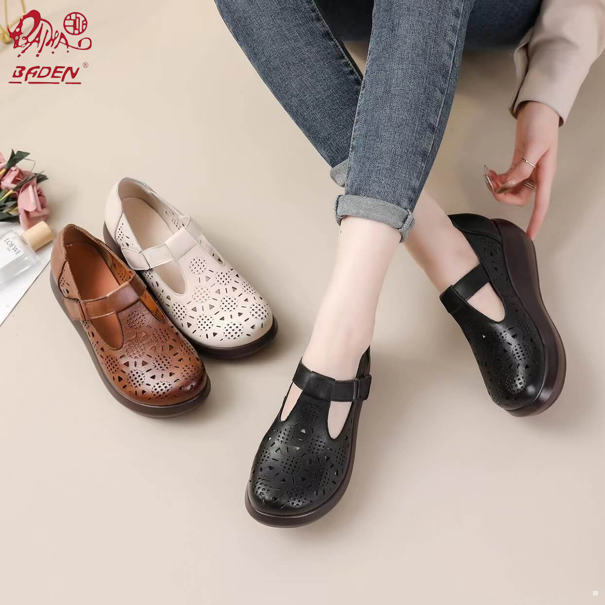 Genuine leather sandals-A08