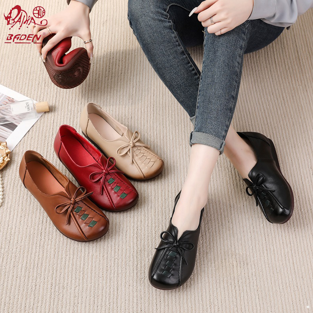 Genuine leather sandals-A08