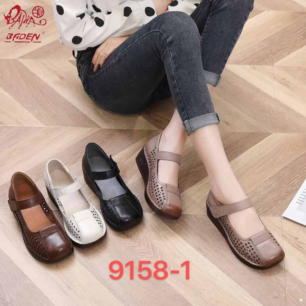 Genuine leather sandals-A08
