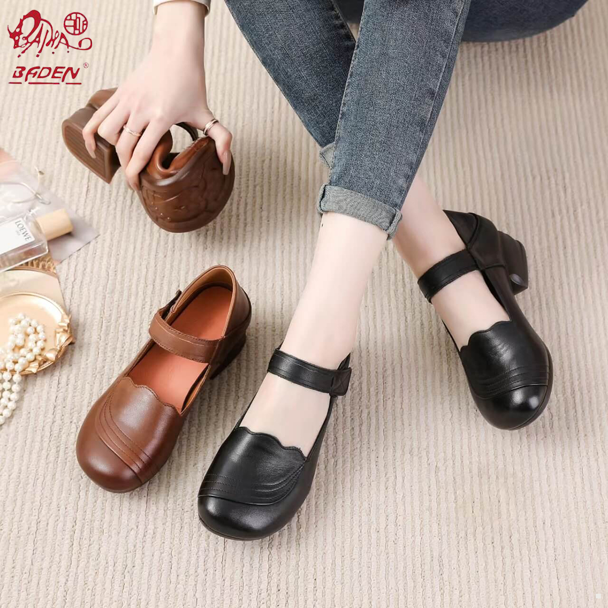 Genuine leather sandals-A09