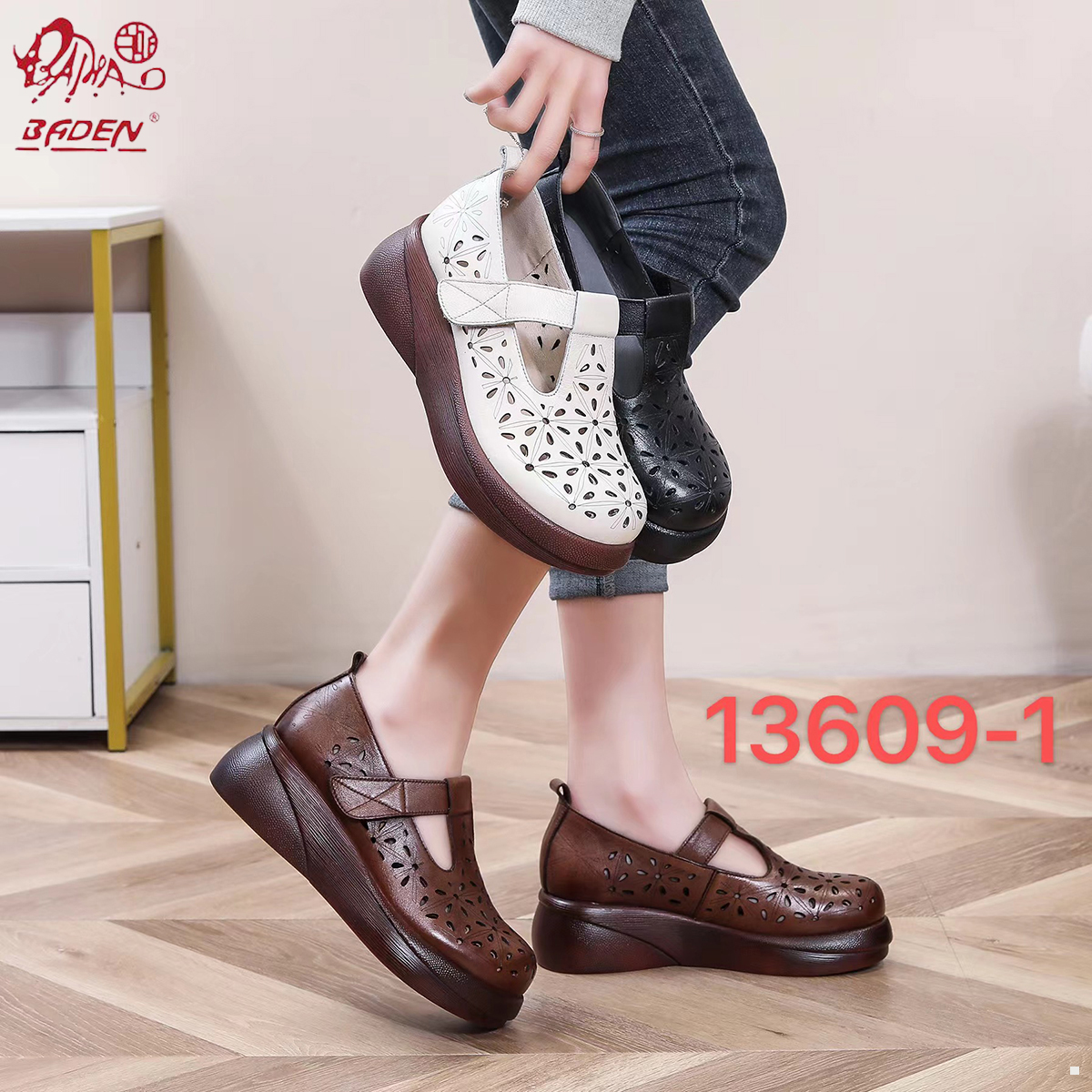 Genuine leather sandals-A09